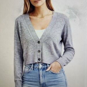 WHITE HOUSE BLACK MARKET cropped Cardigan